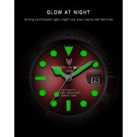 Мъжки часовник Lige Mechanical Watch, Водоустойчив, Неръждаема стомана, снимка 11 - Мъжки - 44043212