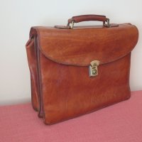 Vintage, Italy,кожена чанта за документи, бизнес чанта, снимка 2 - Чанти - 43396920