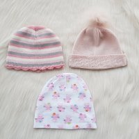 Бебешки шапки 3-6 месеца , снимка 1 - Бебешки шапки - 38729903