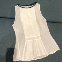 Топ от шифон ZARA, снимка 6 - Ризи - 26657444