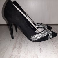 Нови черни официални обувки, снимка 6 - Дамски обувки на ток - 43654014