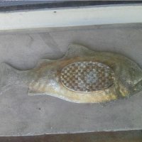 Метална декоративна риба плато със зодия Стрелец, снимка 5 - Други ценни предмети - 37237698