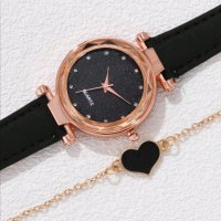 Луксозен дамски часовник с нежна гривна, снимка 1 - Дамски - 41756108