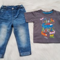 Дънки TU и тениска early days 18-24 месеца , снимка 4 - Комплекти за бебе - 32404412
