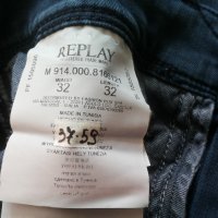 REPLAY HYPERFLEX Jeans размер 32/32 мъжки еластични дънки 37-59, снимка 15 - Дънки - 43555799