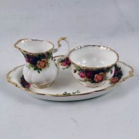 Комплект за чай Royal Albert Old County Roses, снимка 1 - Сервизи - 39998523