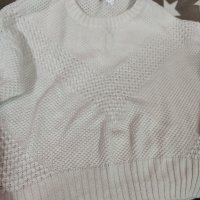 Бели плетени пулпвери, снимка 2 - Блузи с дълъг ръкав и пуловери - 44128418