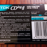 TDK CDing II 90, снимка 2 - Аудио касети - 36524145