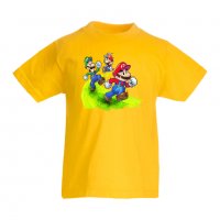 Детска тениска Супер Марио Paper Mario Run, снимка 4 - Детски тениски и потници - 33089265
