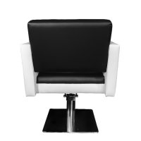 Ефектен фризьорски стол в черно и бяло M0030, снимка 5 - Фризьорски столове - 37424479