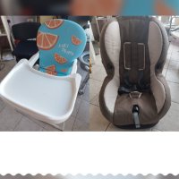 Детско столче за кола до 18кг. и Бебешко столче за хранене, снимка 1 - Столчета за хранене - 42459223