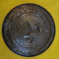 Английски метална чиния за стена. , снимка 2 - Други ценни предмети - 38486159