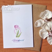Картички с цветя / пролет, лалета, макове, цветно, снимка 5 - Подаръци за рожден ден - 28465106