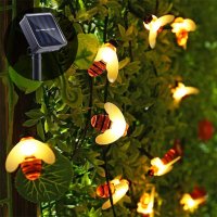 3702 Градински лампички във форма на пчели със соларен панел, снимка 7 - Соларни лампи - 37875357