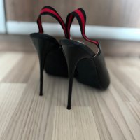 Черни обувки на висок ток, снимка 4 - Дамски обувки на ток - 36863521