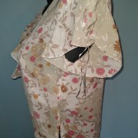Блуза тип туника от шифон "Bluolter" за повод, с перли, снимка 3 - Туники - 28740688
