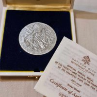 Два сребърни медала на Папа Йоан Павел II ри., снимка 1 - Други ценни предмети - 43822552