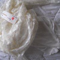 Нова Дамска рокля дантела в  кремаво размер ХС–ка С-ка, снимка 3 - Рокли - 35362180