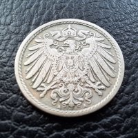 Стара монета 5 пфенига 1903 г.буква А - Германия- рядка,121 годишна !, снимка 2 - Нумизматика и бонистика - 39740302
