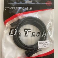 HDMI Кабел DeTech - 1.8м, снимка 1 - Аксесоари - 33360731