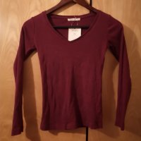 Нова блуза - 50% Calliope с дълъг ръкав бордо XS, снимка 1 - Блузи с дълъг ръкав и пуловери - 32326945
