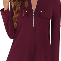 Едноцветна памучна блуза M, L, XL, 2XL, снимка 1 - Блузи с дълъг ръкав и пуловери - 42962739