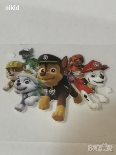 герои Пес патрул Paw patrol малка термо щампа апликация картинка за дреха лепенка, снимка 1