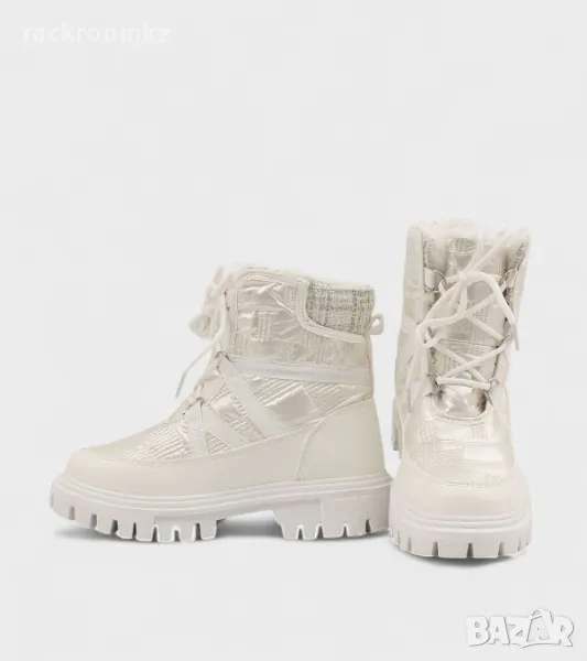 Зимни дамски обувки с връзки , снимка 1