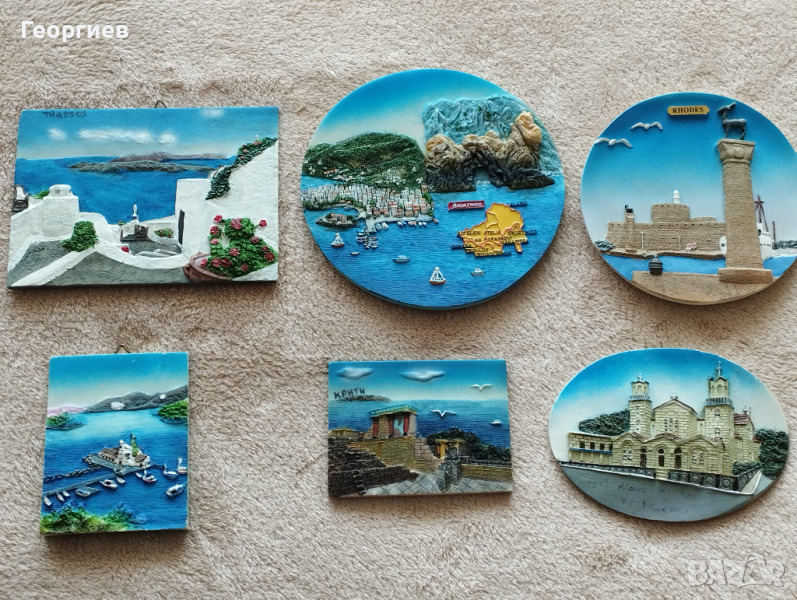 Голями и по малки сувенири-магнити от острови на Гърция, снимка 1