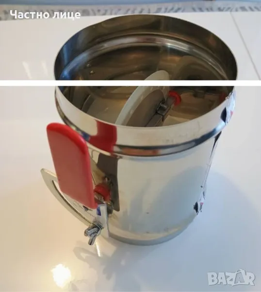 ПРОМОЦИЯ! КЛАПА за аспирация ф125мм. с уплътнение против миризми и навлизане на студено през зимата, снимка 1