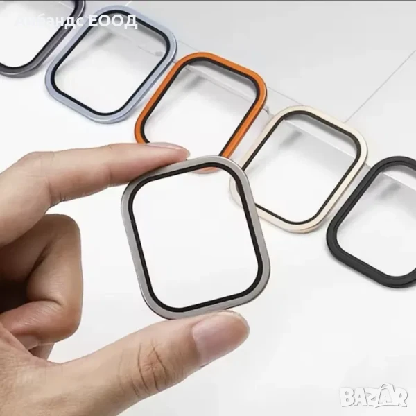 Стъклен протектор с титаниевa рамка за Apple Watch ULTRA, снимка 1
