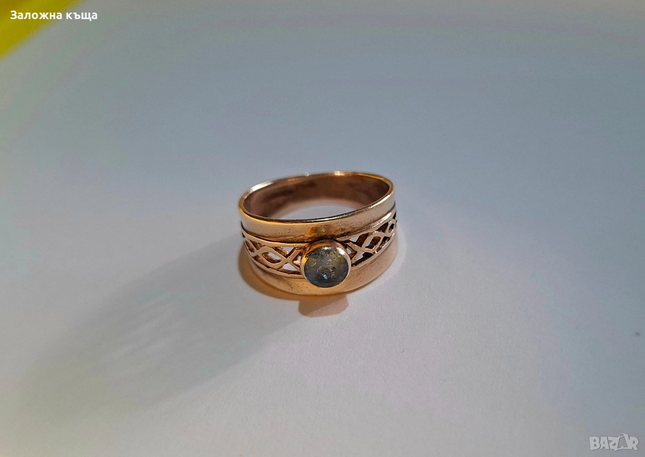 Дамски златен пръстен - 4,70 гр. / 585 / 14К / 18 мм., снимка 1
