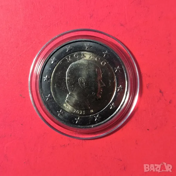 МОНАКО 2 евро 2021 година UNC, снимка 1