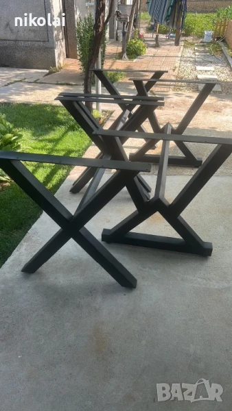 Метални крака за маса и пейка , снимка 1