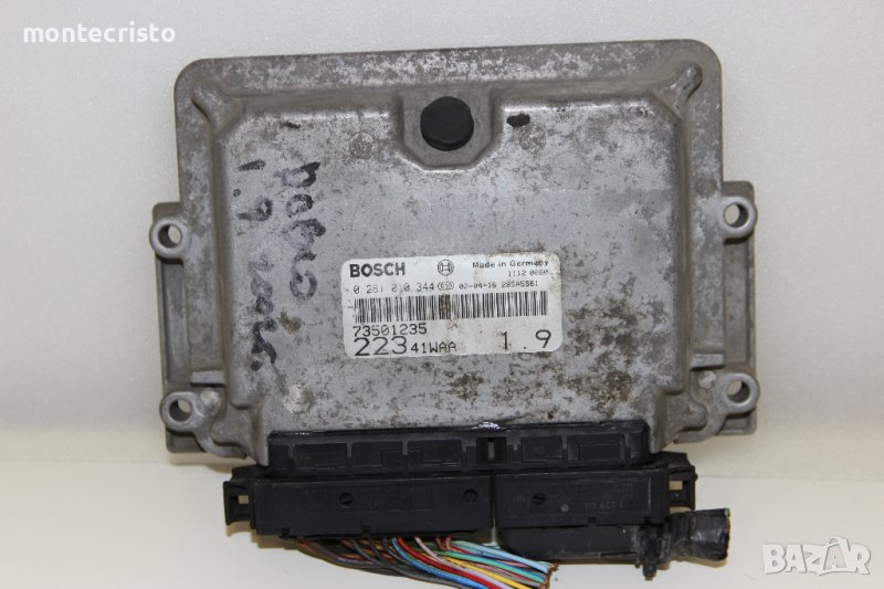 Моторен компютър ECU Fiat Doblo (2005-2010г.) 0 281 010 344 / 0281010344 / 73501235, снимка 1