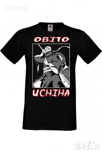Мъжка тениска Naruto Obito Uchiha,Анимация,игра,Празник,Повод,, снимка 1