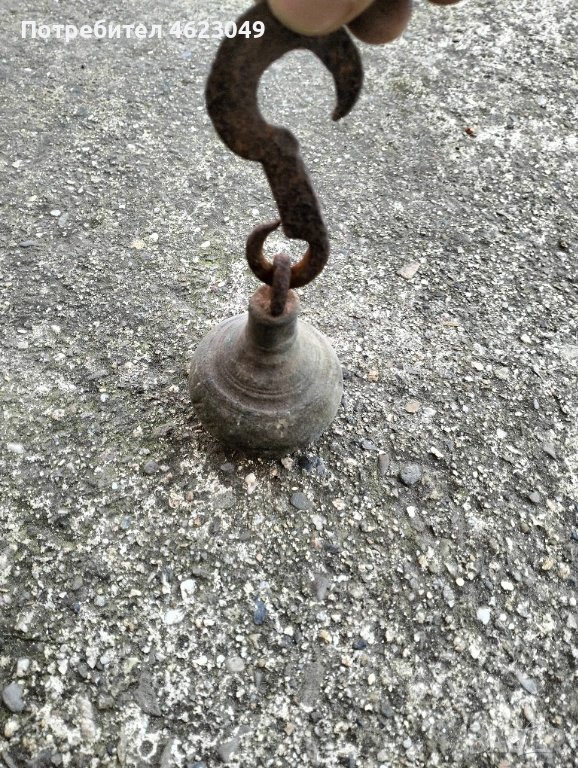 Стар топуз за османски кантар, снимка 1