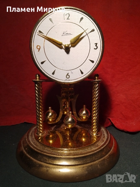 Антикварен голям германски годишен часовник, снимка 1