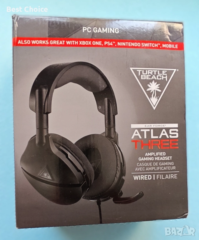 Гейминг слушалки за PC Turtle Beach Atlas Three, снимка 1