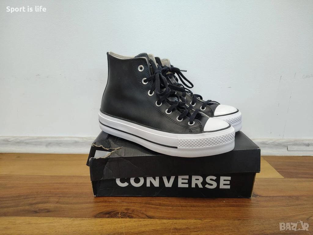 Converse Сникърси Chuck Taylor All Star Leather Platform Hi, 39 1/2 EU, снимка 1