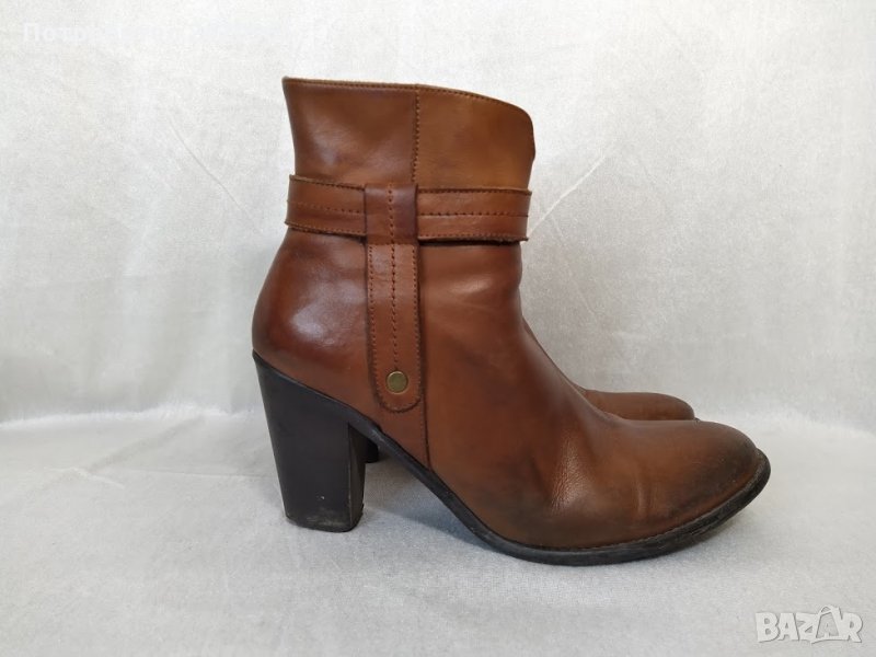 Дамски боти, естествена кожа с подплата, снимка 1