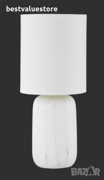 Лампа Настолна Бяла 1xЕ14 Max. 40W, снимка 1