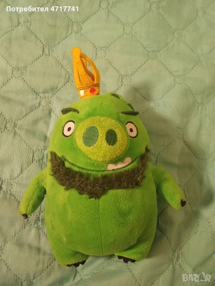 Angry birds плюшена играчка- Прасето крал, снимка 1
