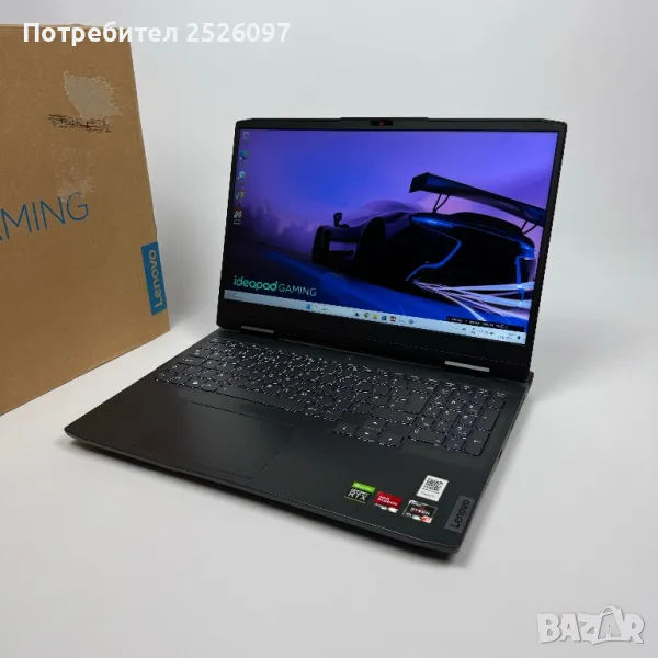 Lenovo Gaming 15/IPS 120Hz/RTX 4050/24GB DDR5 4800MHz/Ryzen 5 7535HS, снимка 1