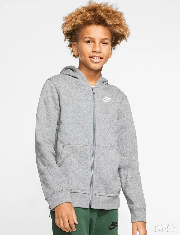 Nike fleece горнище За момчета оригинален , снимка 1