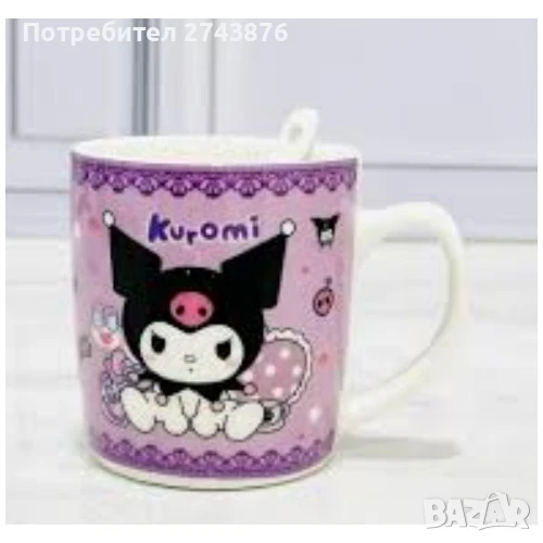 Керамична чаша с мотив  -  Kuromi  - 300мл., снимка 1