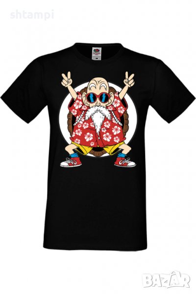 Мъжка тениска Dragon Ball Z Master Roshi,Анимация,игра,Празник,Повод,, снимка 1