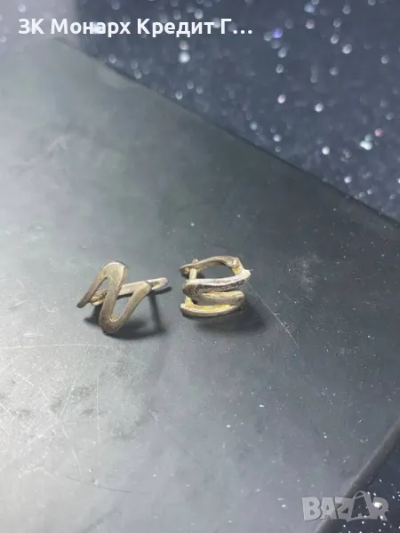 Сребърни обеци, снимка 1