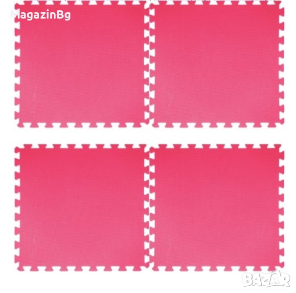 Настилка ЕVA, 61х61х1 см, 4 броя в комплект, 4 розови, снимка 1