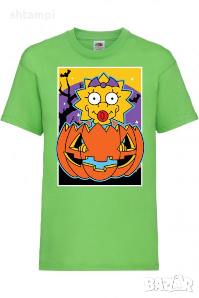 Детска тениска The Simpsons Maggie Simpson 03,Halloween,Хелоуин,Празник,Забавление,Изненада,Обичаи,, снимка 1